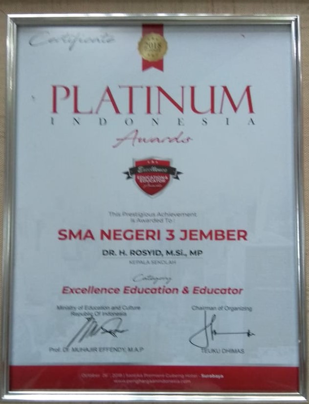 Excellence Education & Educator 2018