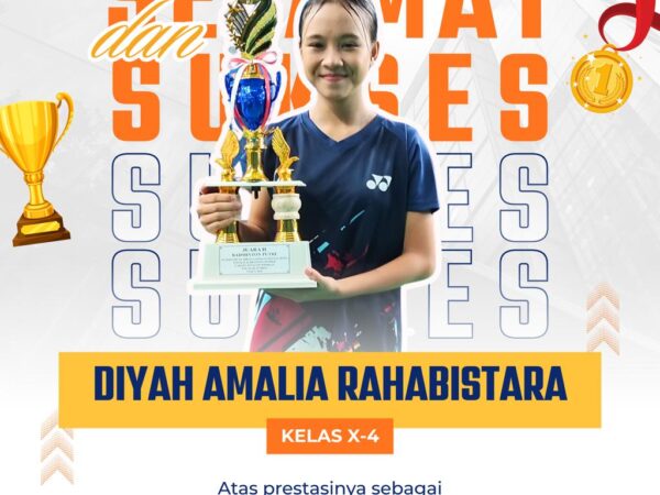 Juara 2 Bulutangkis Putri O2SN Tingkat Kabupaten Jember