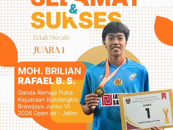 Kejuaraan Bulutangkis Brawijaya Junior VI Tahun 2026 Open se-Jawa Timur