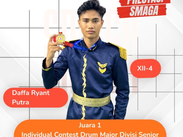Juara 1 Individual Contest Drum Major Divisi Senior pada Kejuaraan Tingkat Provinsi PDBI Jawa Timur 2026